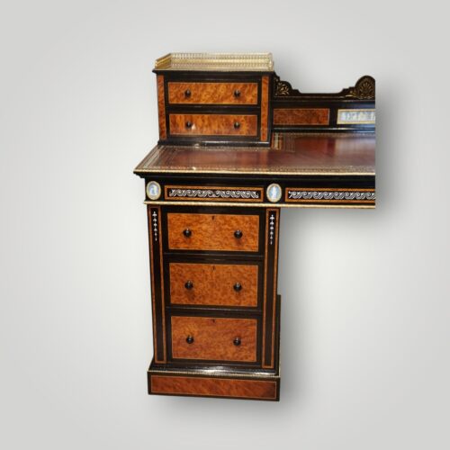Museum‑quality Victorian thuya and ebony desk