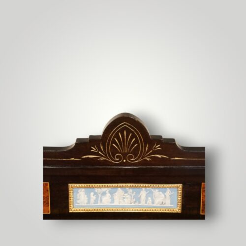 Victorian desk featuring Wedgwood medallion plaques