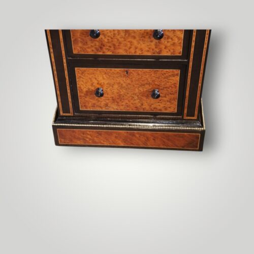 Classical‑style Victorian desk with cameo inlays