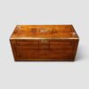 Victorian camphor wood campaign chest with brass bindings