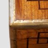 19th‑century camphor wood military trunk with inlay