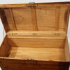 Compact Victorian campaign chest with original fittings