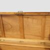 19th‑century camphor wood military trunk with inlay