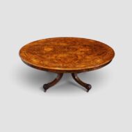 Victorian inlaid walnut coffee table
