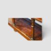 Detail of potboard shelf on country oak dresser