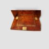 Tall narrow Victorian chest with secretaire feature leather surface
