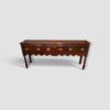 George III oak long dresser base with three drawers