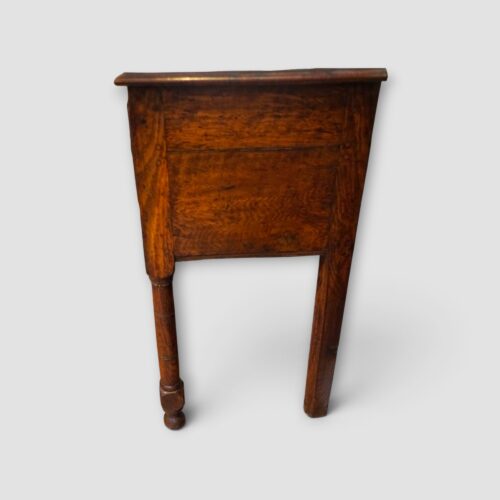 Side view of long oak dresser base from the Georgian period