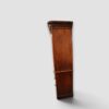 Antique walnut linen press side profile
