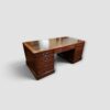 Antique partners desk with wide workspace