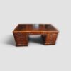 Victorian partners desk showing kneehole width