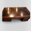 Victorian mahogany desk top surface detail